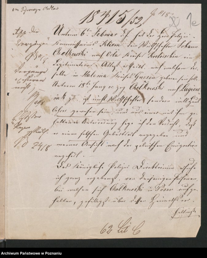 Obraz 5 z jednostki "A. betr. Johann Chełkowski Wirtschaftsbeamte /Julian Chełkowski/"