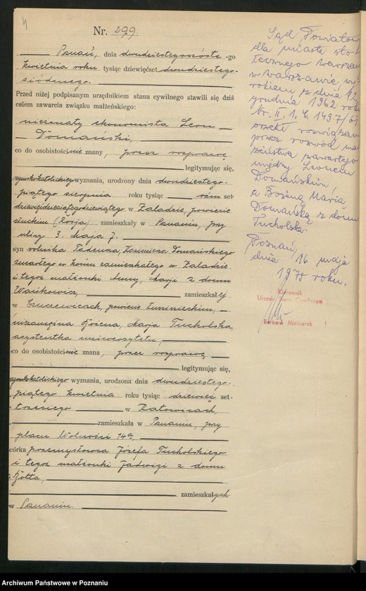 Obraz 6 z jednostki "Księga miejscowa małżeństw tom II [Rejestr główny małżeństw]"