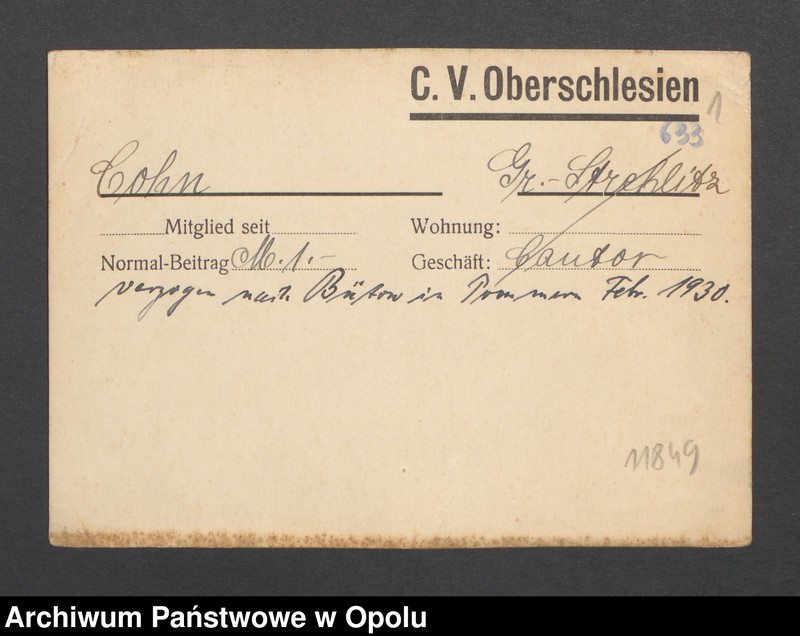 Obraz 3 z jednostki "[Cohn, Gross Strehlitz]"