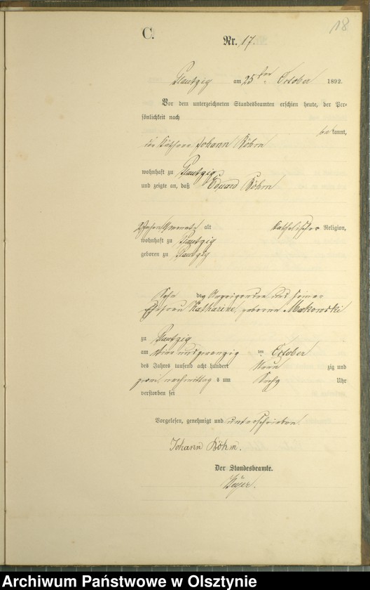 image.from.unit.number "Sterbe-Haupt-Register Nr 1 - 30"