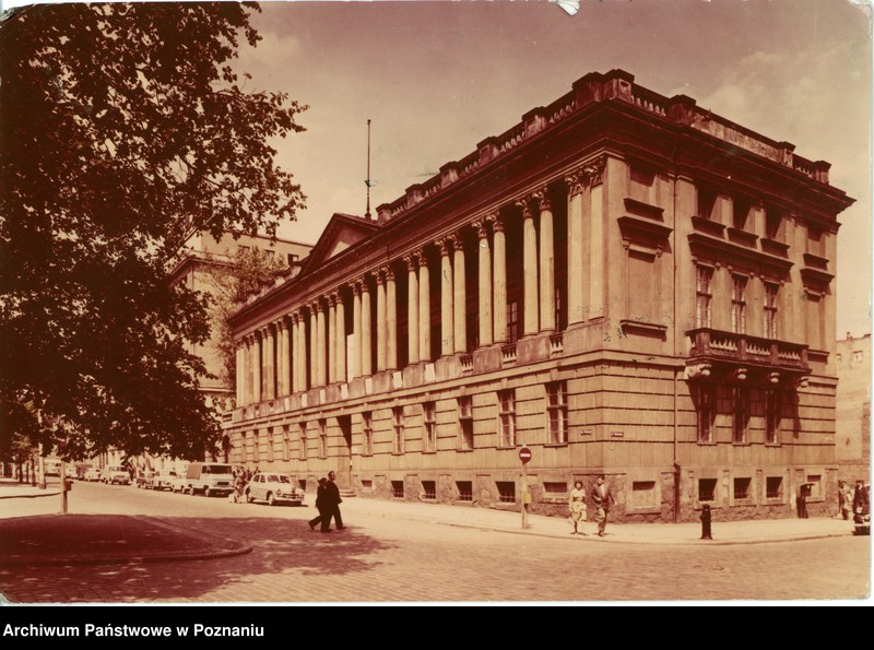 Obraz 1 z jednostki "Poznań - Biblioteka Raczyńskich [narożnik i front budynku]"
