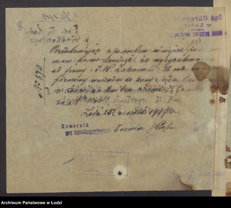 Obraz 10 z jednostki "Izrael Henoch Zarzewski- sprzedaż mięsa"