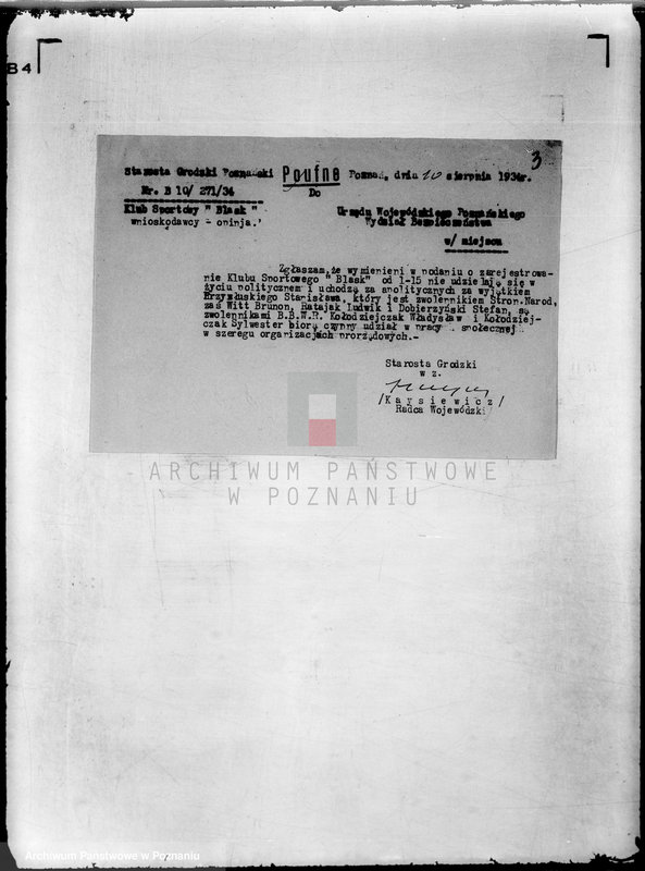 Obraz 7 z jednostki "/Klub Sportowy,,Blask" Poznań Starołęka/"