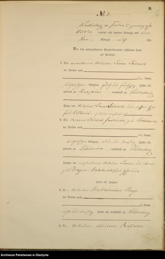 image.from.unit.number "Haupt-Heirats-Register Nr 1 - 13"