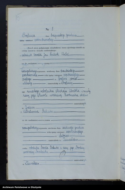 image.from.unit.number "Księga małżeństw Nr 1 - 8,1 - 5,1 - 9 i 1 - 11 /przepisana w języku polskim z oryginału niemieckiego w dniach 4.08.-8.08.1950/"