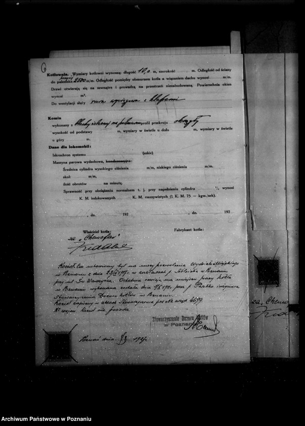 Obraz 10 z jednostki "Fabryka gliceryny własność "Chemofar" Spółka z o.o. Fabryka mebli A. Tabaki w Swarzędzu nr 5944"