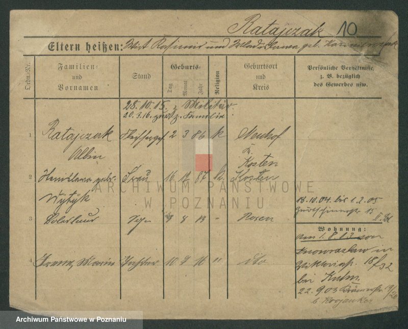 Obraz 12 z jednostki "Ratajczak (żonaci) - Ratajczyk"