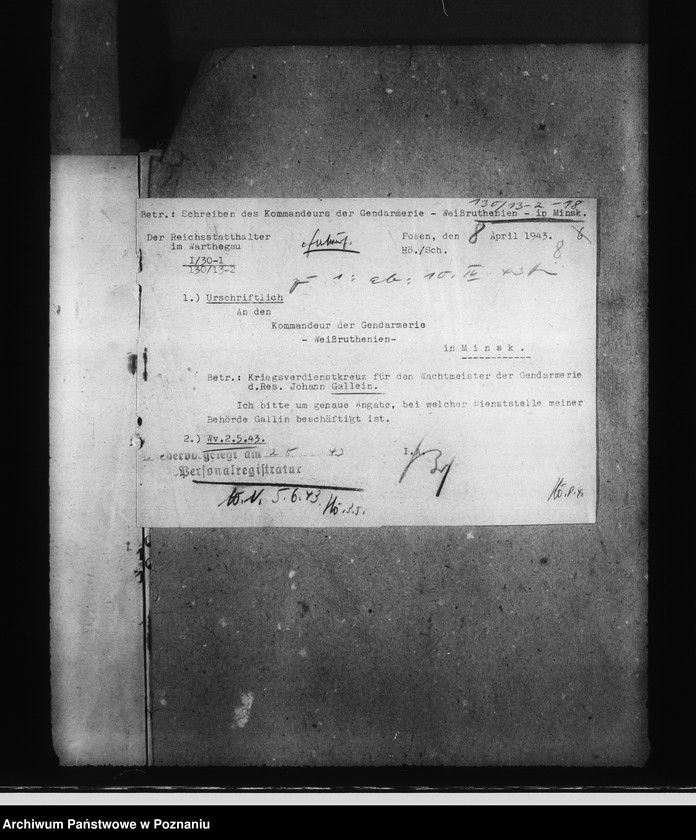 Obraz 12 z jednostki "Kriegsverdienstkreuze- SS. Und Polizei"