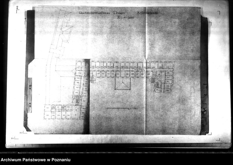 Obraz 8 z jednostki "Baupläne der Luftschutz und Brandwache für Dienstgebäude Posen, Felix- Dahn- Platz 17."