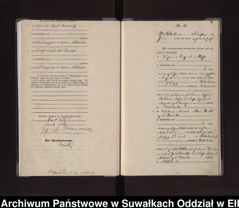 image.from.unit.number "Heiraths-Haupt-Register des Königlichen Preussischen Standes-Amtes Stadt Nikolaiken Kreis Sensburg"