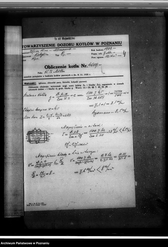 Obraz 8 z jednostki "Mleczarnia w Kobylinie własność E. Hinz nr woj. kotła 302"