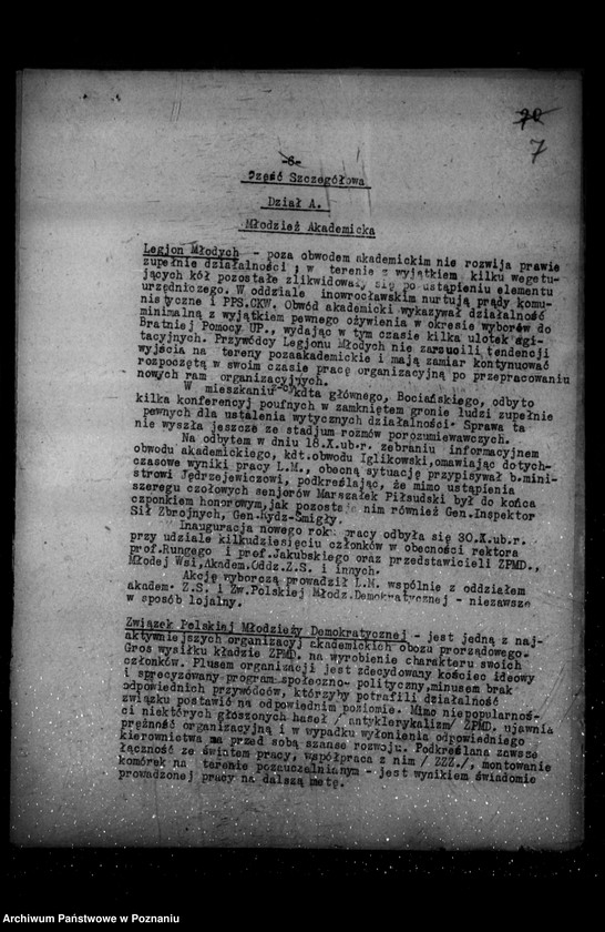 Obraz 11 z jednostki "Sprawozdania półroczne z życia polskich legalnych stowarzyszeń i związków za okres od 1.X.1935 r. do 31.III.1936 r. i od 1.IV.1936 r. do 30.IX.1936 r."