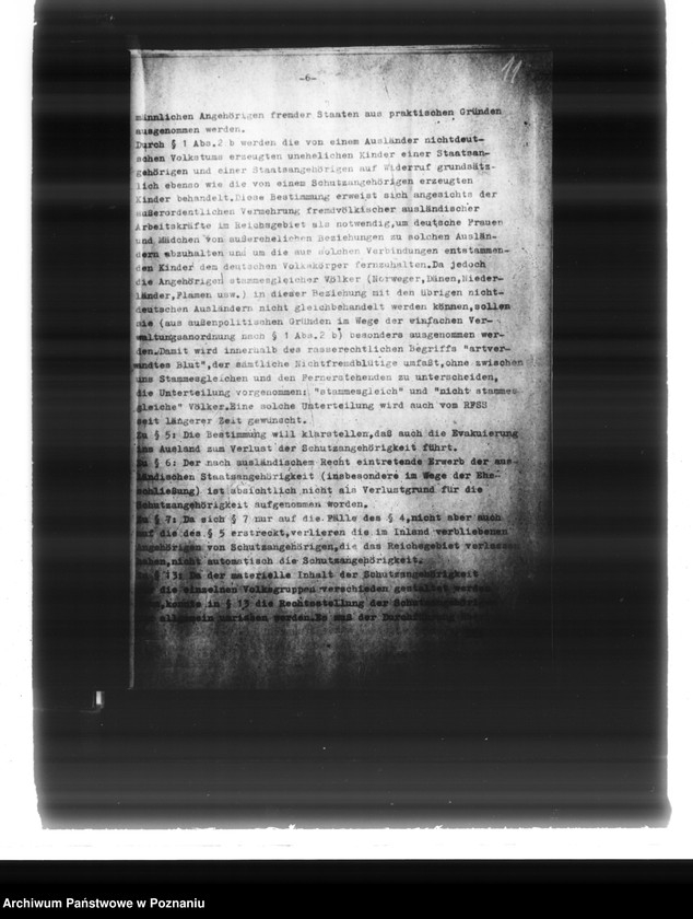 Obraz 17 z jednostki "13. Verordnung zum Reichsbürgergesetz. Verordnung über die Schutzangehörigkeit des Deutschen Reichs. Verordnung über die Staatsangehörigkeit auf Wiederruf"