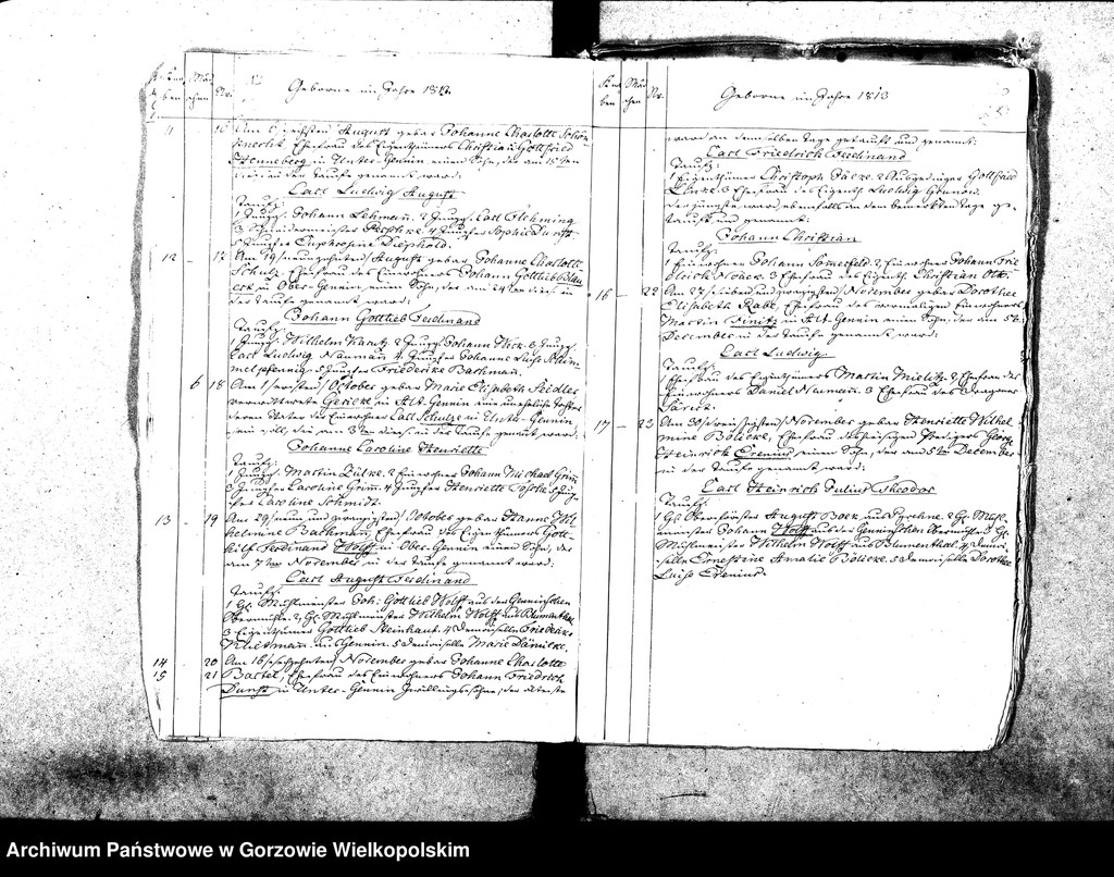 image.from.unit.number "Duplikate der Kirchenbücher von der Parochie Genninsch Warthebruch: Spiegel, Blumenthal, Bergenhorst, Haferwiese, Genninsch Warthebruch, Johanneshof, Ludwigsthal"