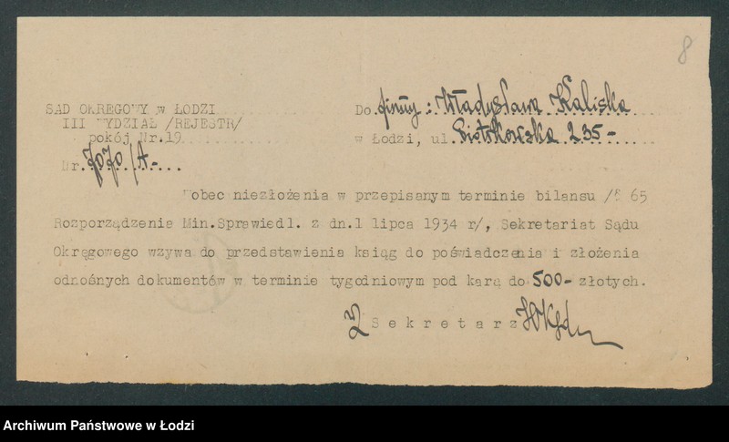 Obraz 10 z jednostki "Władysława Kaliska – sprzedaż towarów kolonialnych i spożywczych"