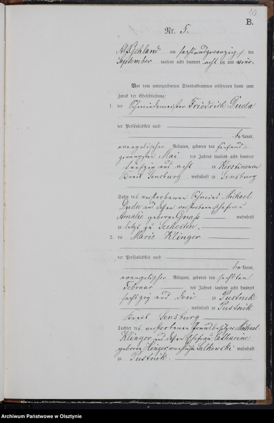 image.from.unit.number "Heiraths-Haupt-Register Nr 1 - 9"