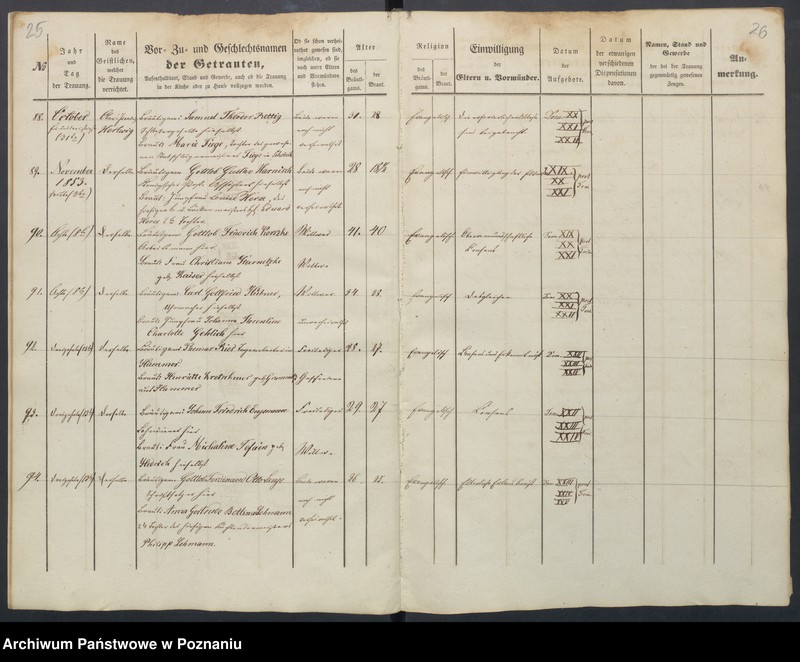 Obraz 17 z jednostki "Duplikat des Trauungs, Tauf und Begraebnissregister"