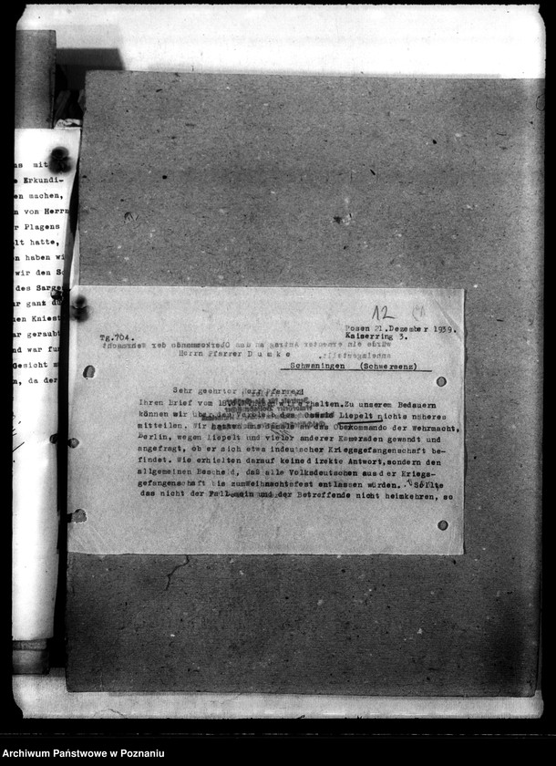 Obraz 16 z jednostki "Korespondencja w sprawie miejscowych Niemców, którzy zginęli w 1939 roku A - K"