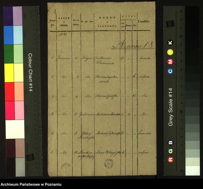 Obraz 3 z jednostki "Księga zgonów"