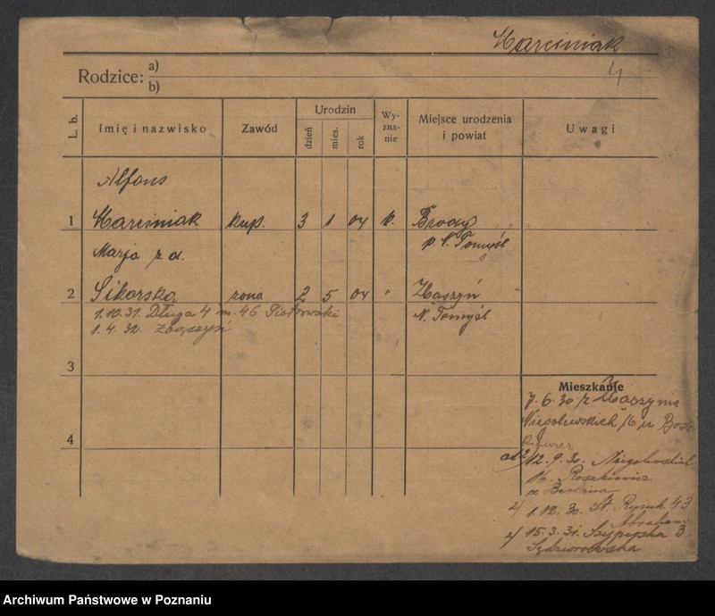 Obraz 6 z jednostki "Marciniak (żonaci i wdowy)"