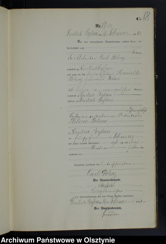 image.from.unit.number "Sterbe-Neben-Register Nr 1 - 111"