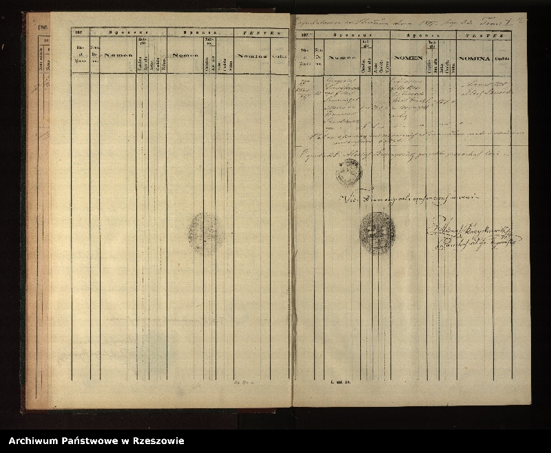 image.from.unit.number "Księga urodzeń, małżeństw i zgonów dla miejscowości Rajskie, Sakowczyk, Studenne, Horodek"