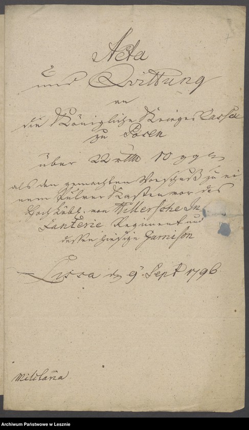 Obraz 10 z jednostki "[Anweisungen der Südpreussischen Kriegskasse]"