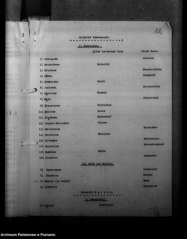 Obraz 16 z jednostki "Ortsnamenänderung - Kreis Lissa (Leszno)"