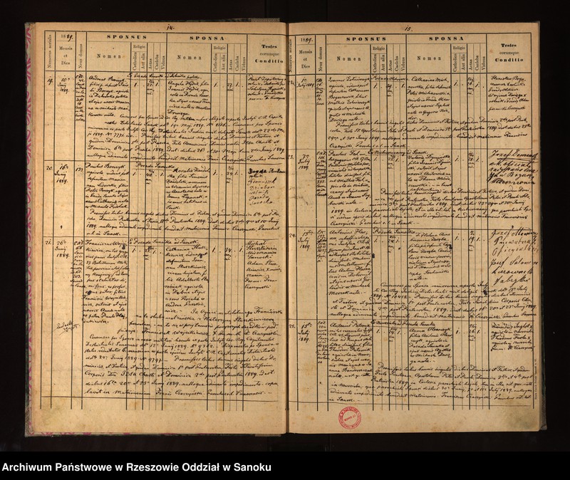 image.from.unit.number "Księga małżeństw dla miejscowości Sanok, Posada Olchowska, Posada Sanocka, Prusiek, Zahutyń, Bykowce, Dabrówka Polska, Dabrówka Ruska, Czerteż, Dolina, Stróże Wielkie, Olchowce"