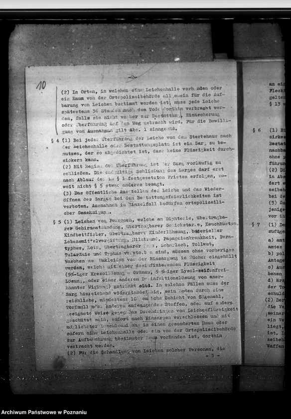 Obraz 13 z jednostki "Leichenwesen. Genuss von Äther. Ungenügend begrabene Leichen polnischer Soldaten. Feuerbestattungsverein"