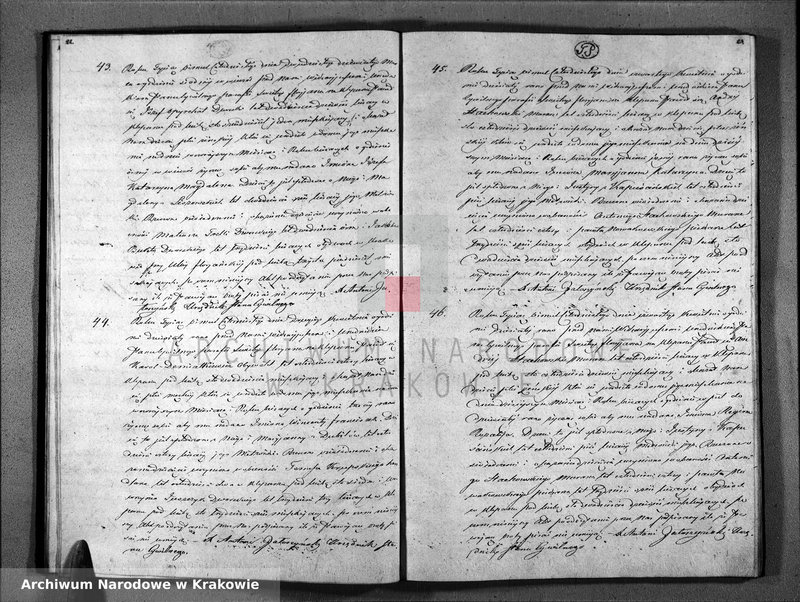 Obraz 14 z jednostki "Księga Aktów Urodzenia i Uznania Parafii Sgo Floryana na Rok 1840"