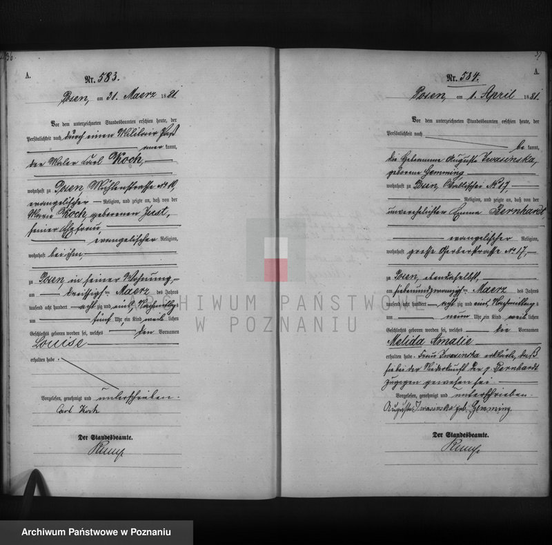 Obraz 20 z jednostki "Księga urodzeń t. II"