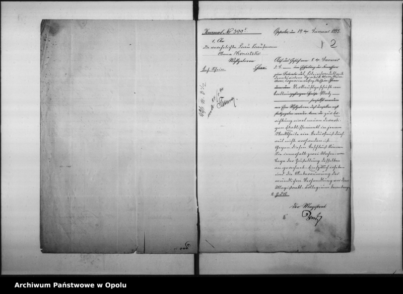 Obraz 6 z jednostki "Acta des Magistrats zu Oppeln betreffend Anträge auf Errichtung neuer Schankanlagen"