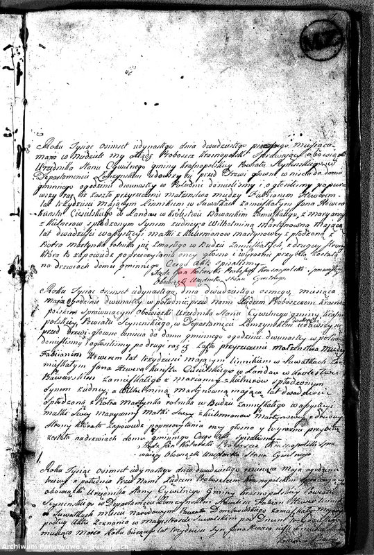 image.from.unit.number "Akta Suplementowe Krasnopolskie Cywilne Małżeństw."