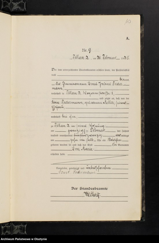 image.from.unit.number "Geburts-Haupt-Register Nr 1 - 91"