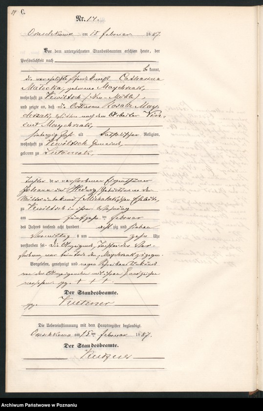 Obraz 17 z jednostki "Księga zgonów"