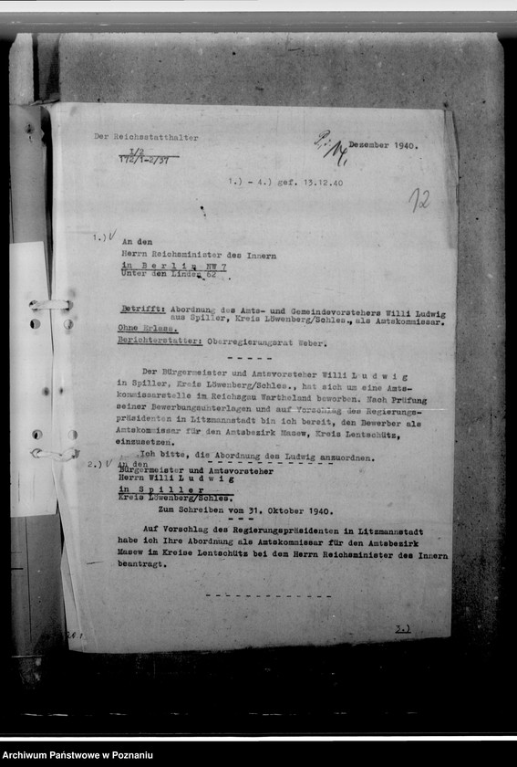 Obraz 16 z jednostki "Ludwig, Willi - komisarz obwodowy"