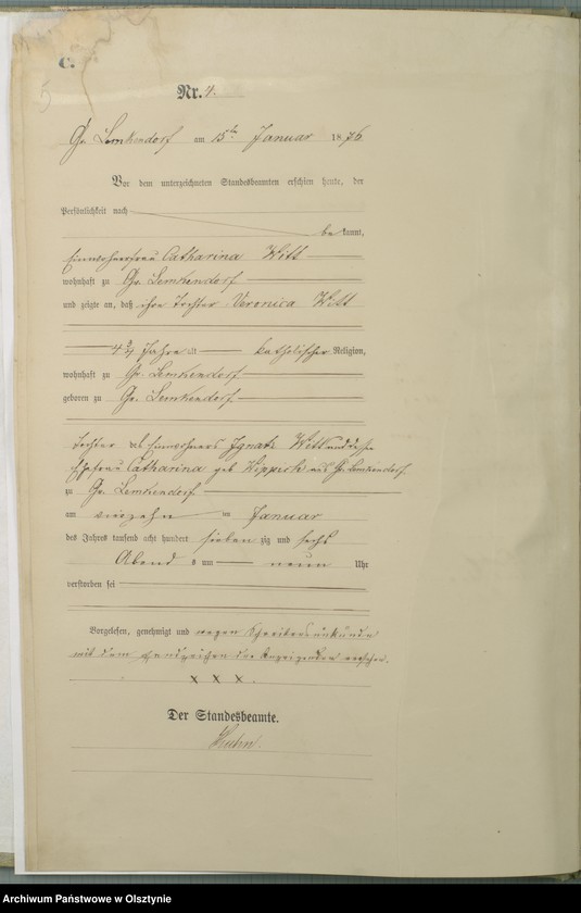 image.from.unit.number "Sterbe-Haupt-Register Nr 1 - 77"