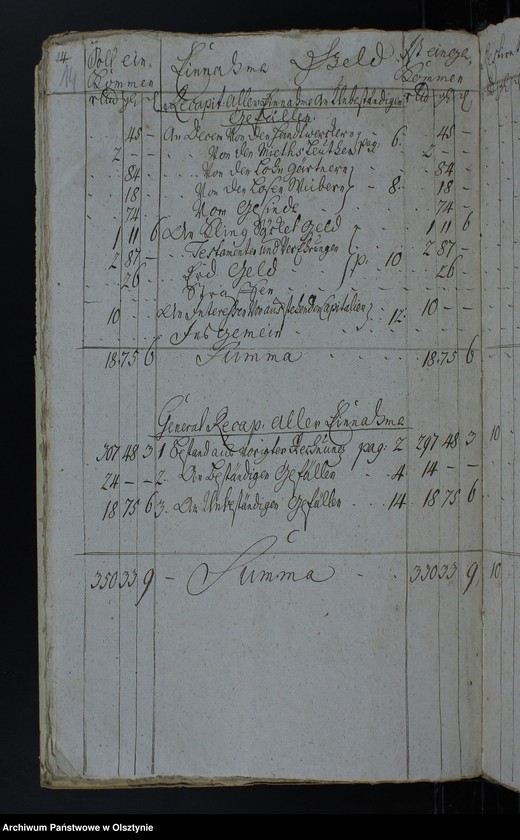 image.from.unit.number "Jahr-Rechnung der Hanswaldschen Kirchen aller Einnahme und Ausgabe wie auch Bau-Rechnung"