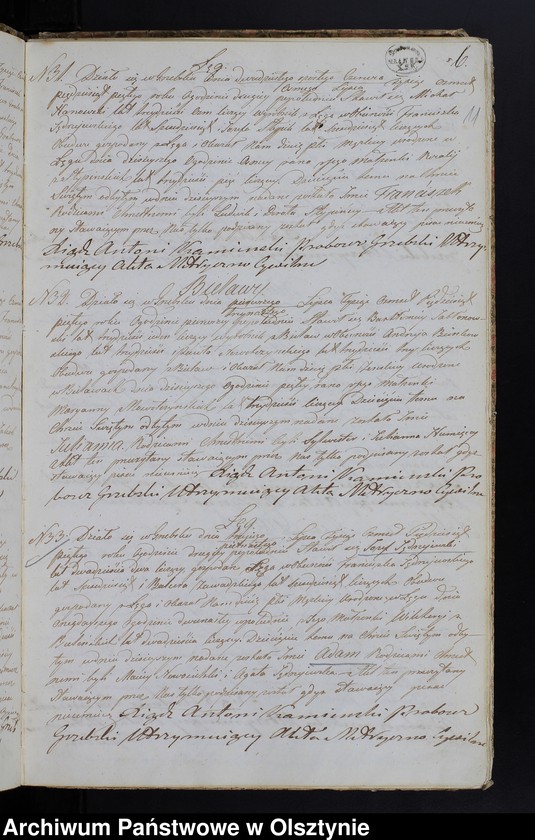image.from.unit.number "Duplikat Aktów Urodzenia, Zaślubień, Zeyścia z Roku 1855 z Parafij Grzebskiey"