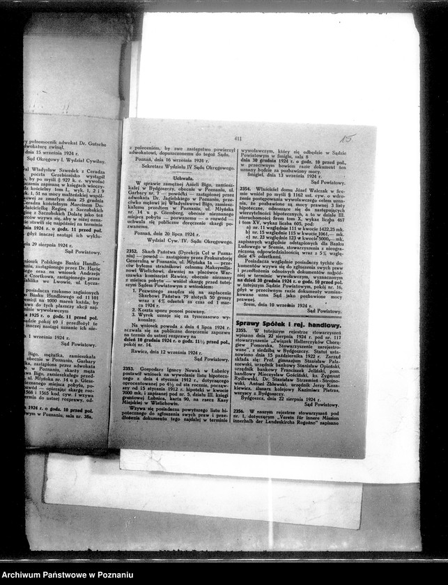 Obraz 19 z jednostki "Die Bildung der Entwaesserungsgenossenschaft Dembicz Kreis Schroda"