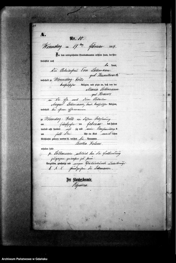 image.from.team "Urząd Stanu Cywilnego w Ujeścisku, obecnie część Gdańska"