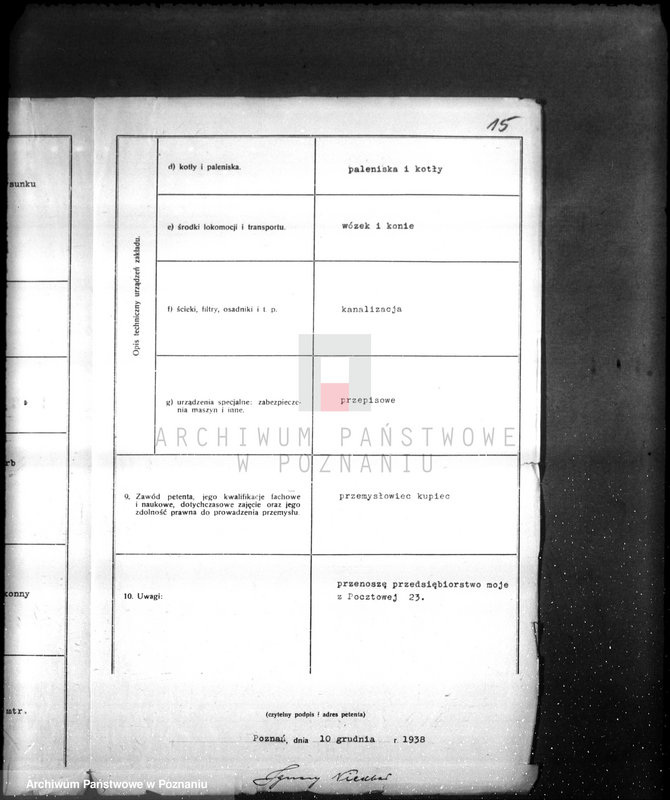 Obraz 19 z jednostki "Wytwórnia chemiczna Nitrolak w Poznaniu /zatwierdzenie projektu urządzania/"