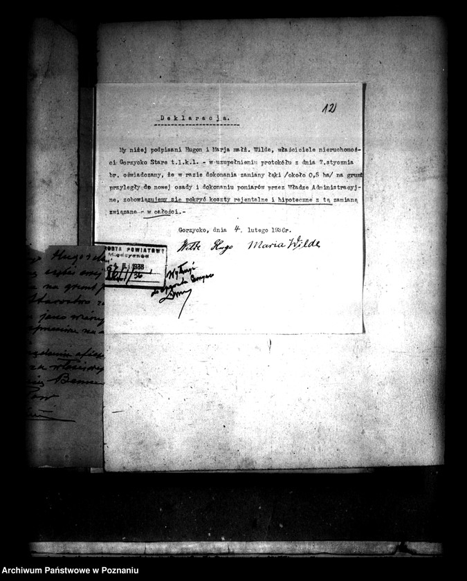 Obraz 16 z jednostki "Sprawy przewłaszczeniowe majątku Gorzycko-Stare powiatu międzychodzkiego"