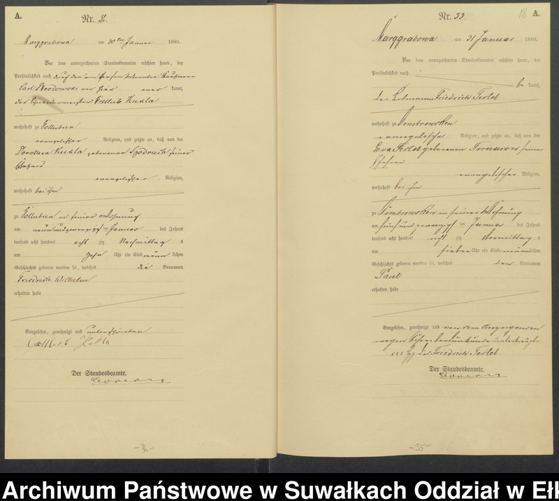 image.from.unit.number "Geburts-Haupt-Register des Königlich Preussischen Standes-Amtes Landgemeinde Marggrabowa Kreis Oletzko"