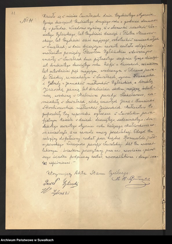 Obraz 13 z jednostki "Akty małżeństw 1932"