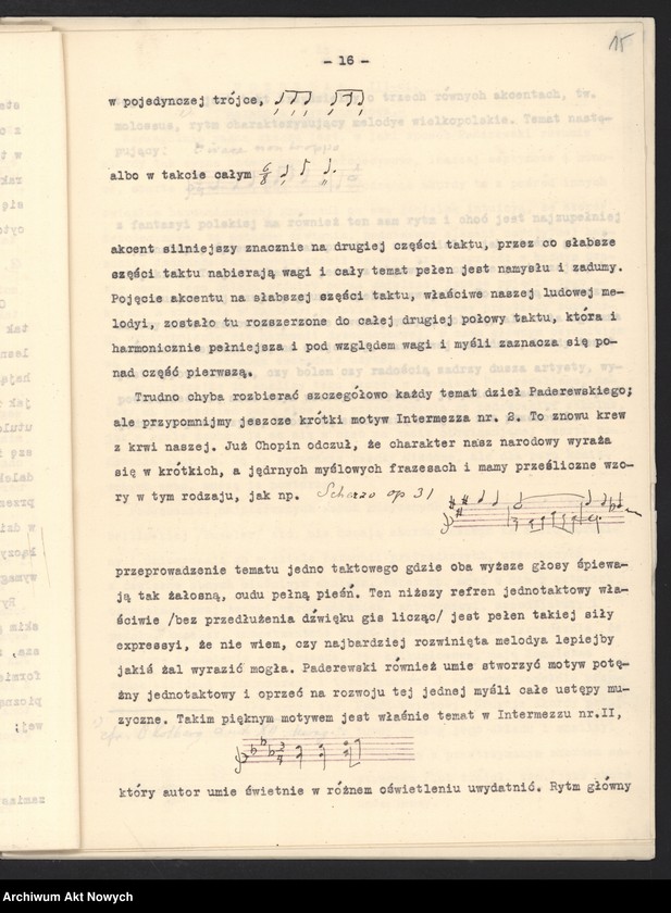 image.from.unit.number "Stosunek Dzieł Paderewskiego do muzyki ludowej. Studyum analityczne (Napisała Helena Windakiewiczowa, "Echo muzyczne", Warszawa)"