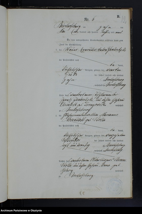 image.from.unit.number "Heiraths-Neben-Register Nr 1 - 26"