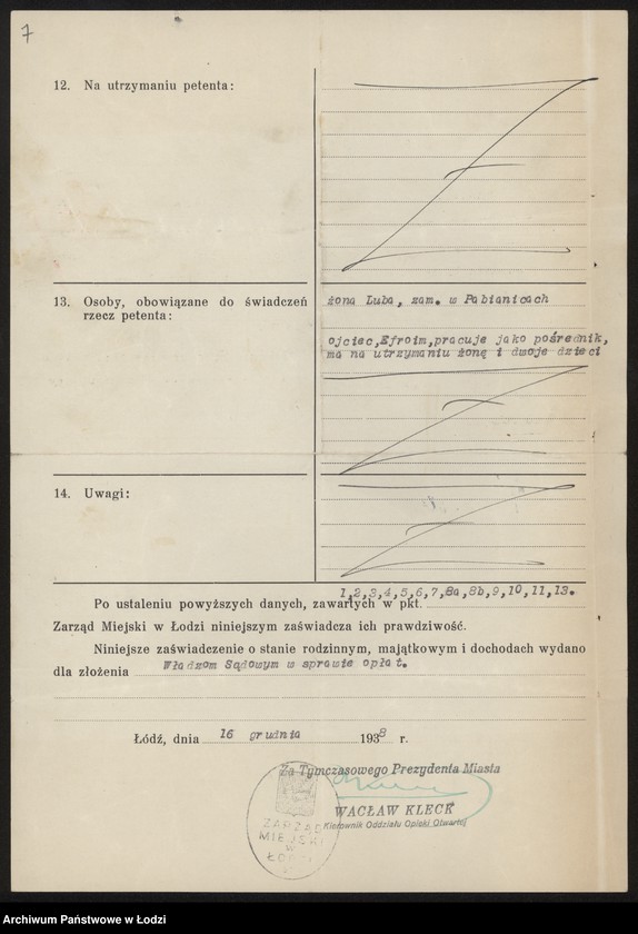 Obraz 9 z jednostki "Moszek Henoch Kutner – drobna sprzedaż towarów bawełnianych"