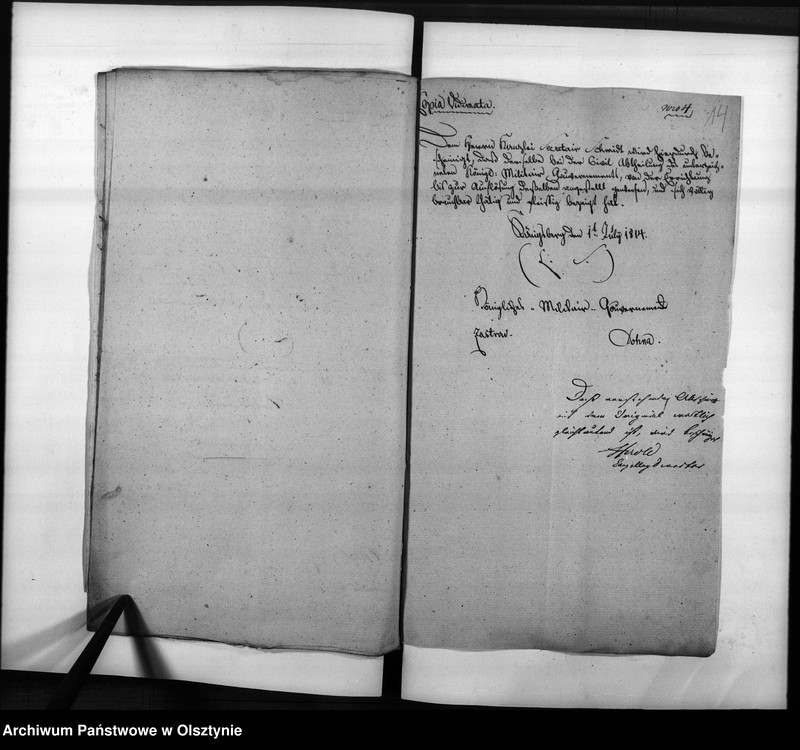 image.from.unit.number "Anstellung des Kanzleigehülfen Schidt [Friedrich]"
